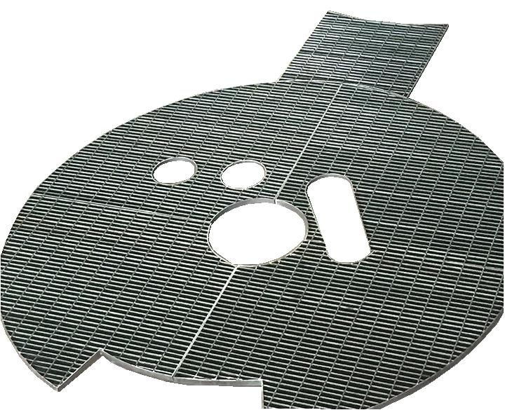 Shaped Steel Grating